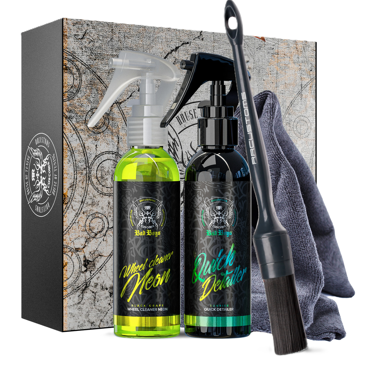 Set detergente per ruote e carrozzeria auto 150ml