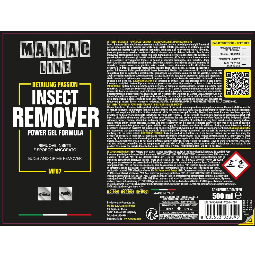 Insect Remover - Maniac Line For Car Detailing