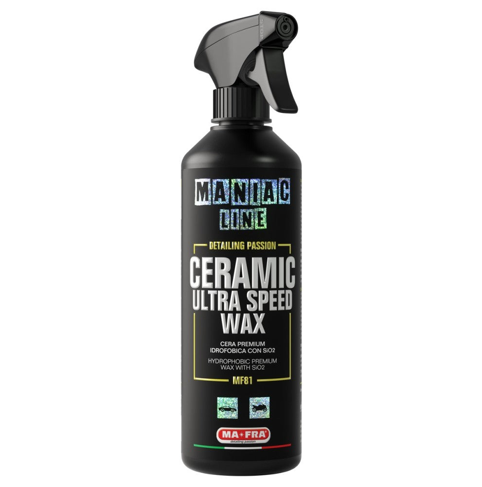 Cera ceramica spray Ultra Speed Wax Maniac Line con tecnologia SiO2