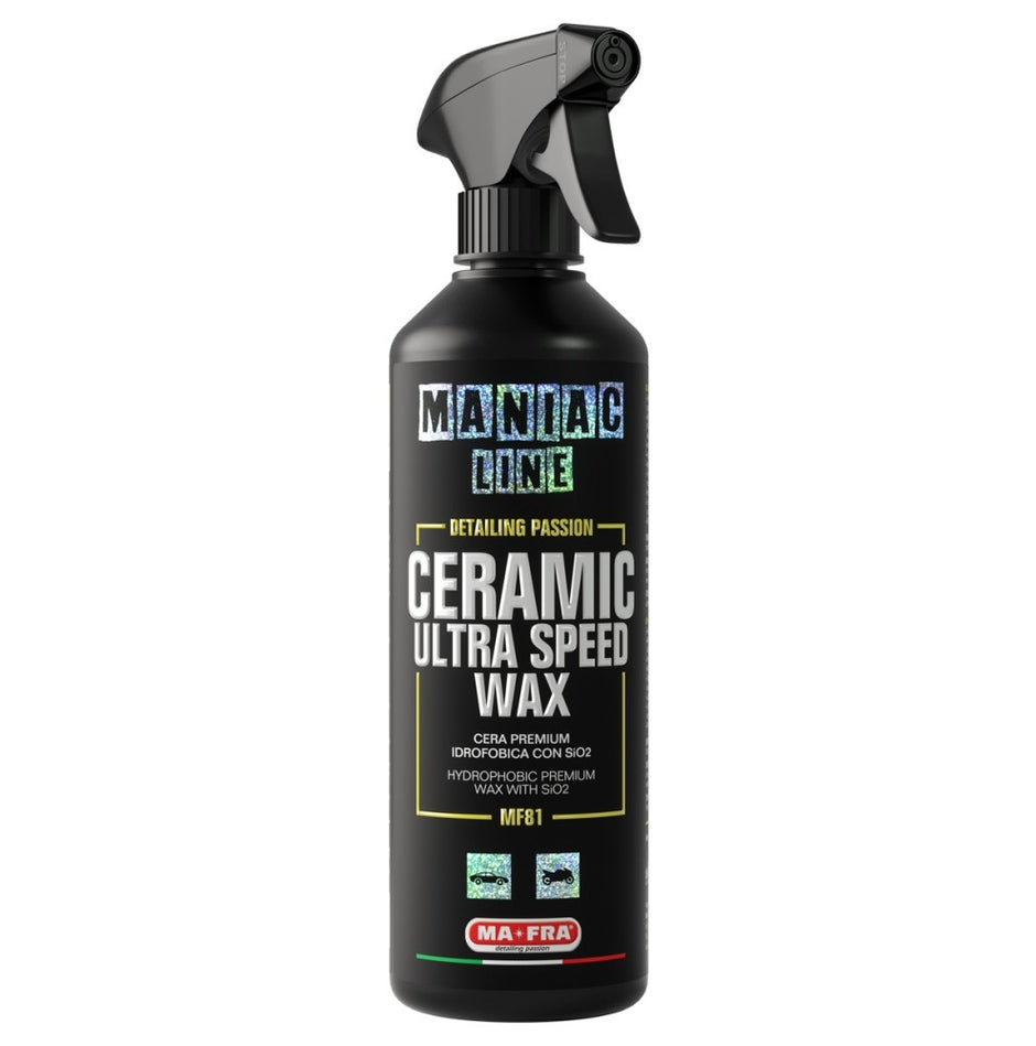 Cera ceramica spray Ultra Speed Wax Maniac Line con tecnologia SiO2